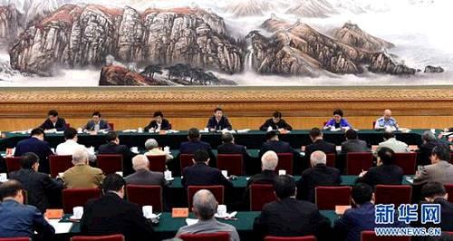 图为：2016年5月17日，中共中央总书记、国家主席、中央军委主席习近平在北京主持召开哲学社会科学工作座谈会并发表重要讲话。